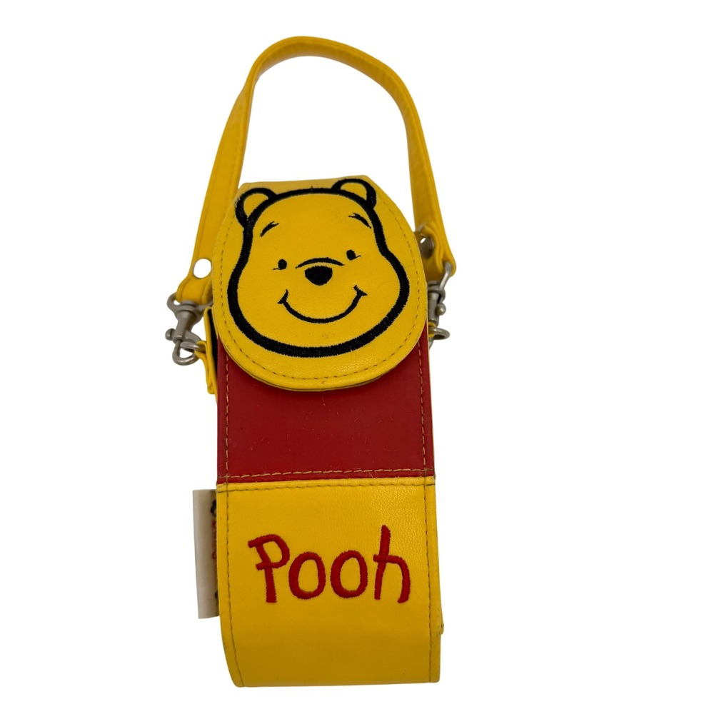 Vtg Disney Winnie the Pooh Disneyland Cell Phone Tech Bag Case Holder Belt Clip